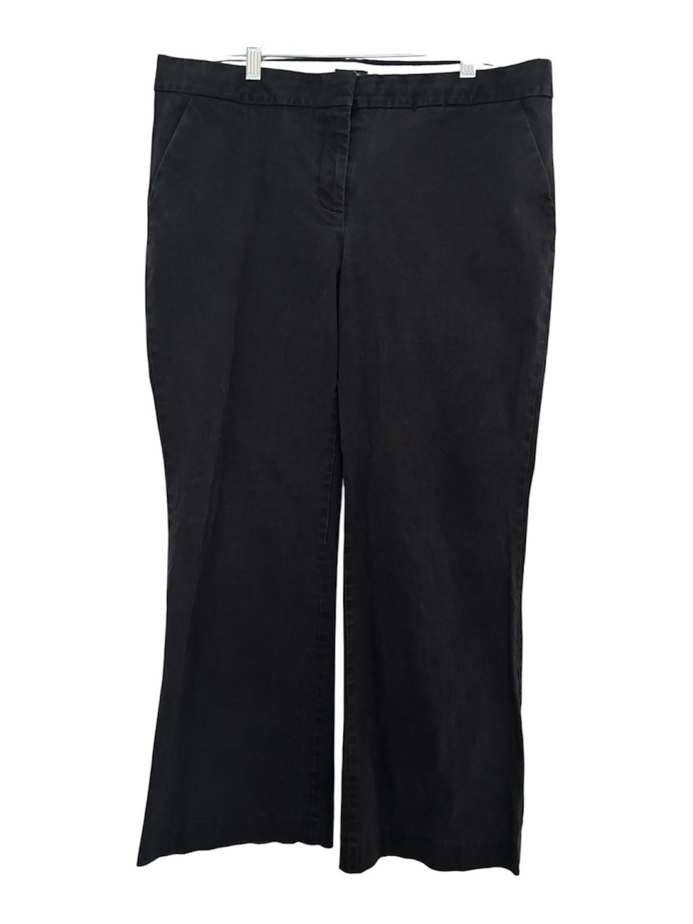 J. Crew 14 Vintage Women's Flat Front Black Boot Cut Pants